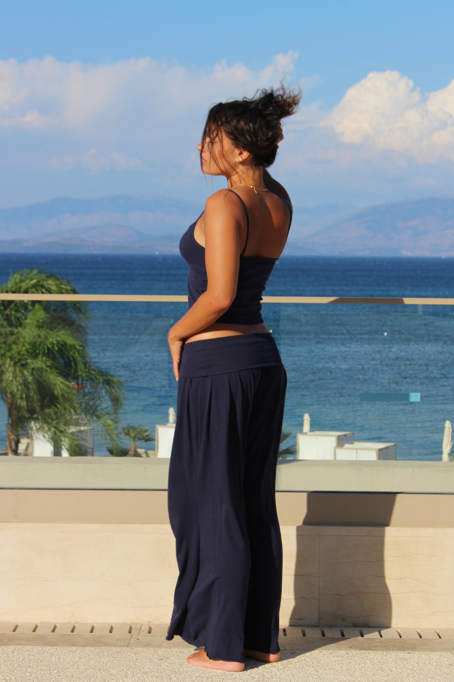 Sapphire Cotton Trousers