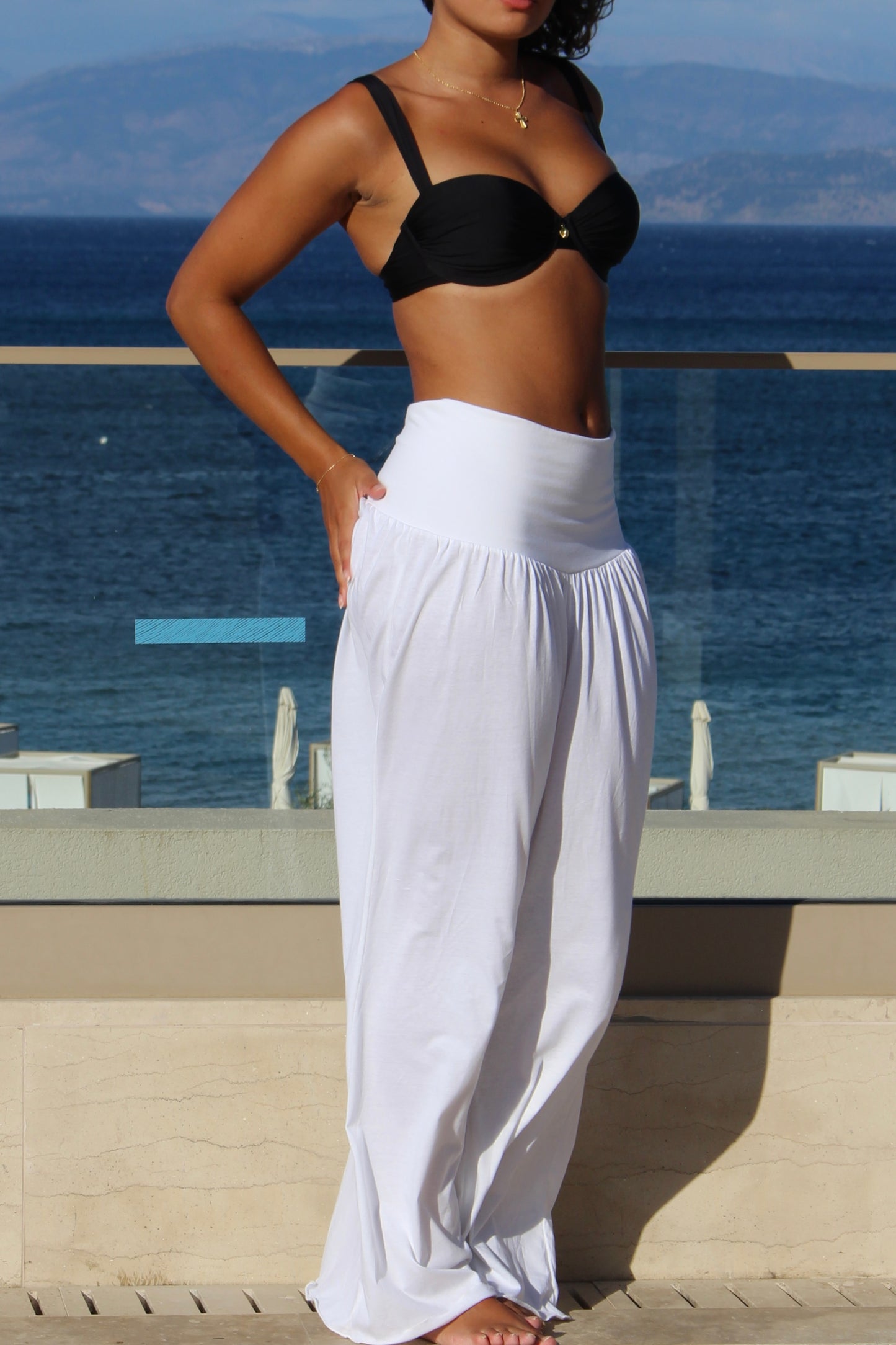 White Cotton Trousers