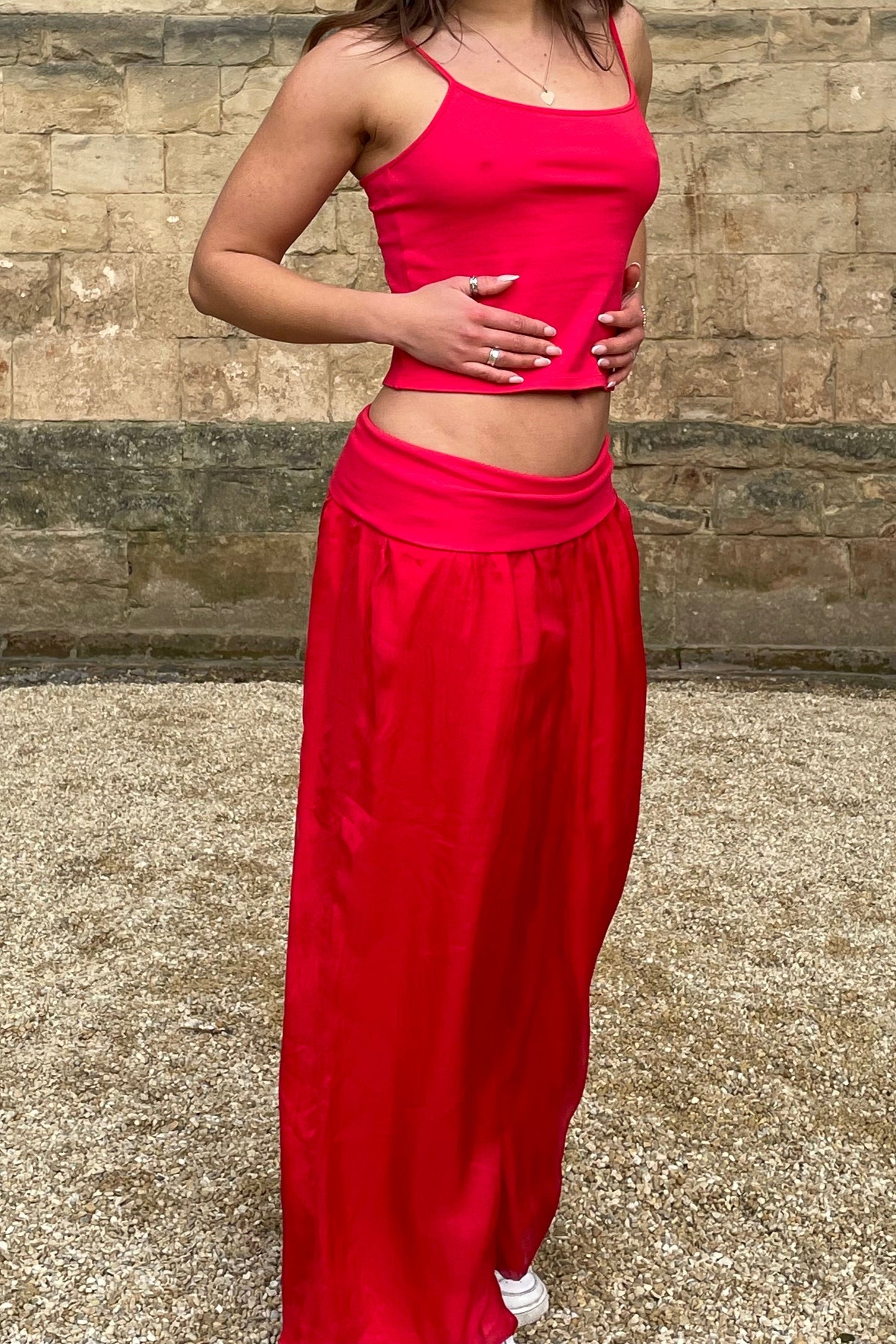 Ruby Silk Trousers