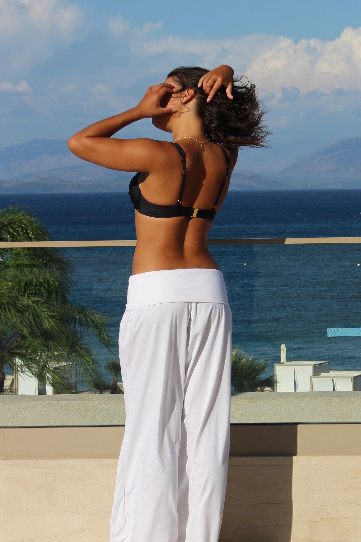 White Cotton Trousers