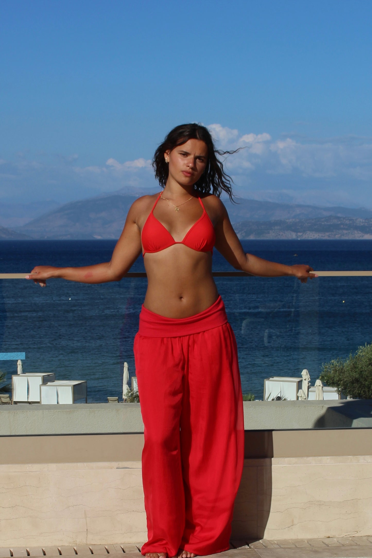 Ruby Silk Trousers