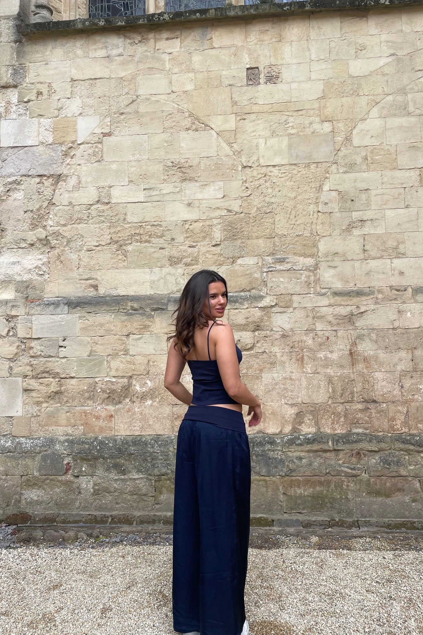 Sapphire Silk Trousers